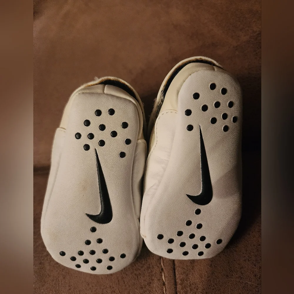 Nike Cream and Blue Baby Walker Shoes